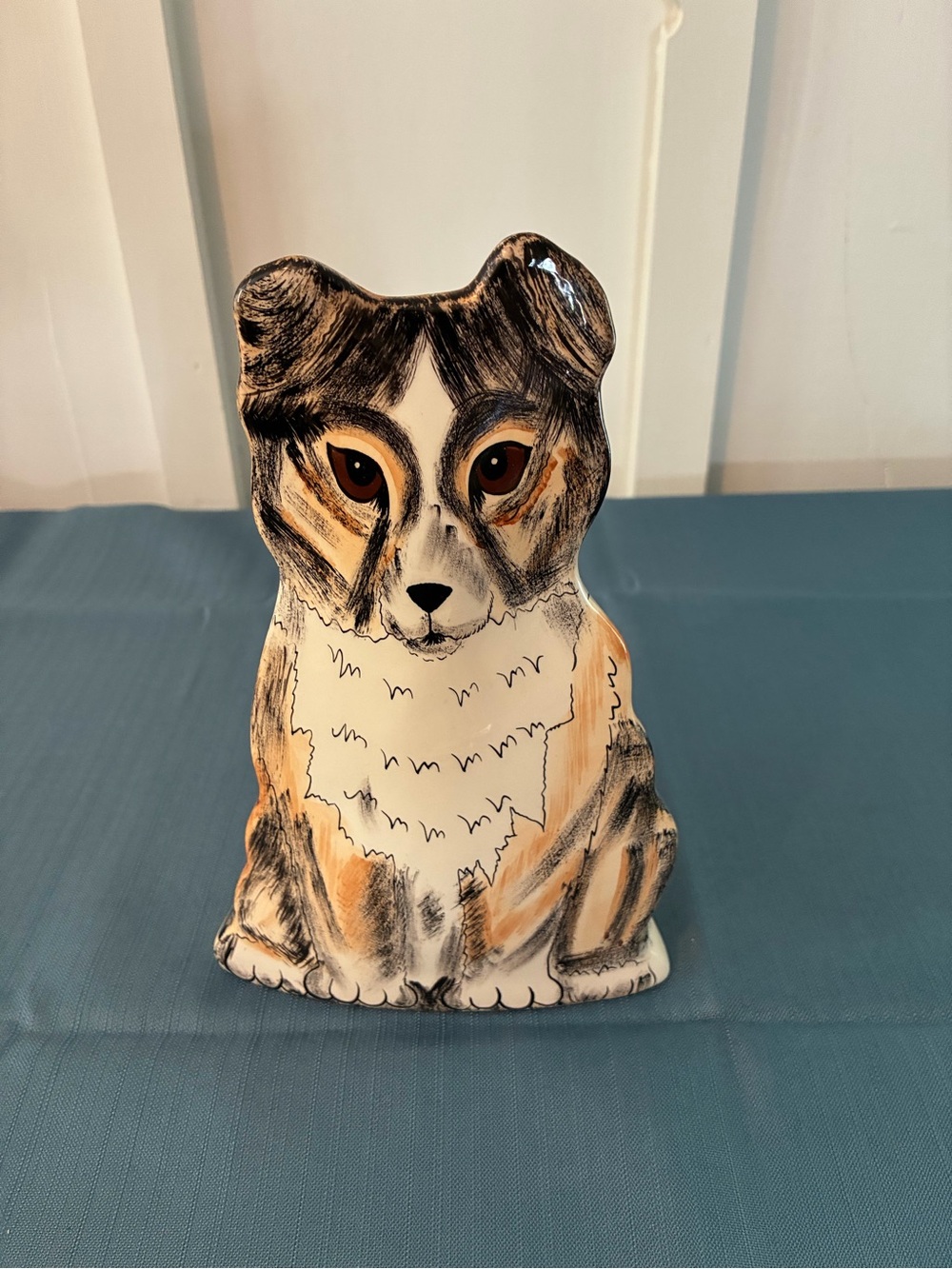 Nina Lyman Large Dog Vase Sheltie Shetland Sheepdog Collie